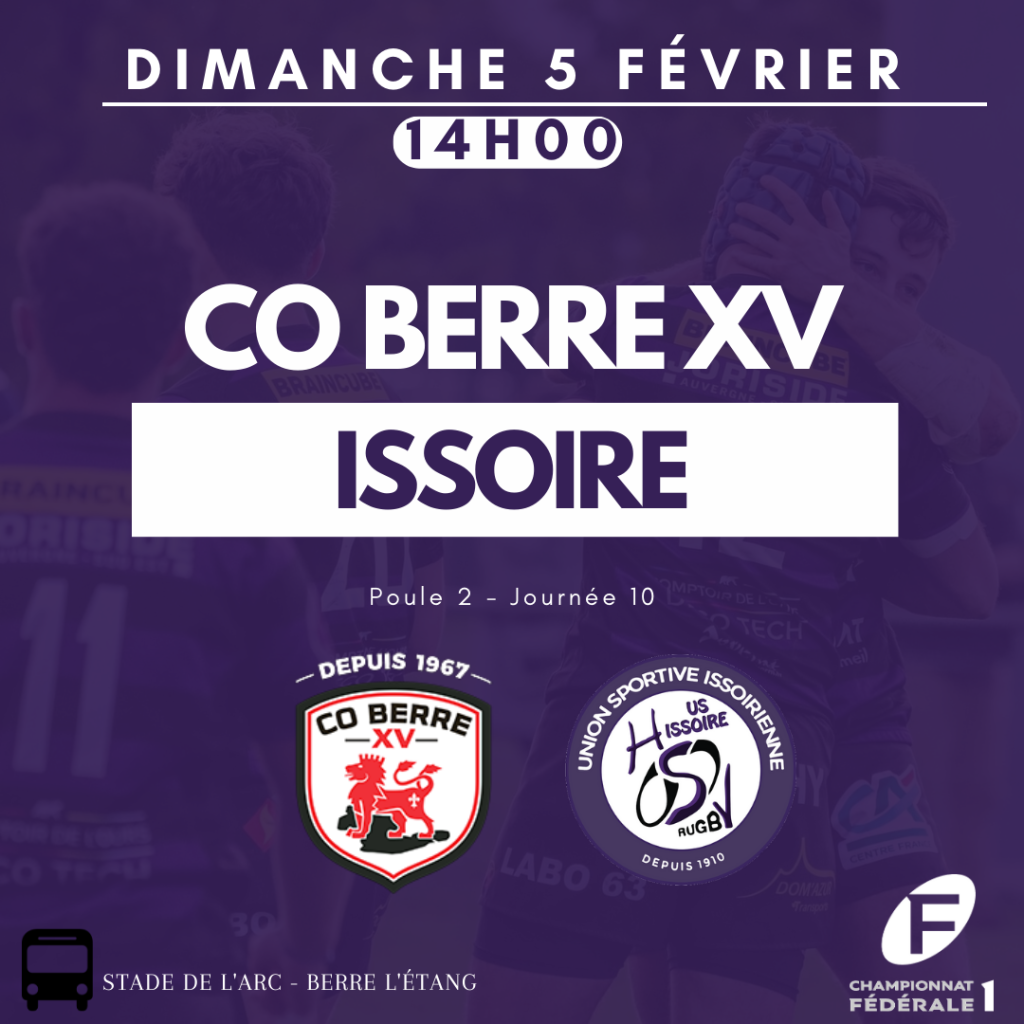 J10 Rattrapage F1 - Berre l'Étang VS Issoire 05/02/2023